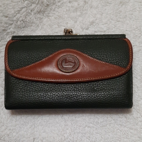 Dooney & Bourke Black and Brown Wallet - Picture 1 of 10